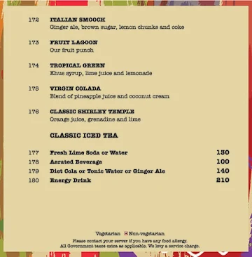 Citrus Cafe - Lemon Tree Premier menu 