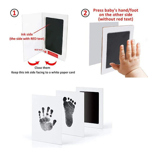 Pet Dog Cat Paw Print Ink Kit Pad Baby Handprint Footprint Safe Non-toxic Mess-free DIY Hand Footprint Easy Clean Pet So