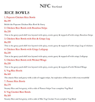 Nfc Too Good menu 2