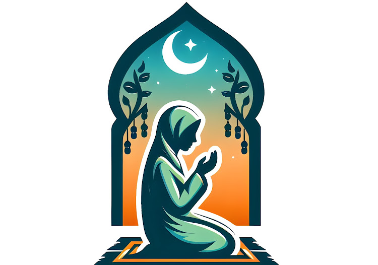 A Muslim prays during Ramadhan