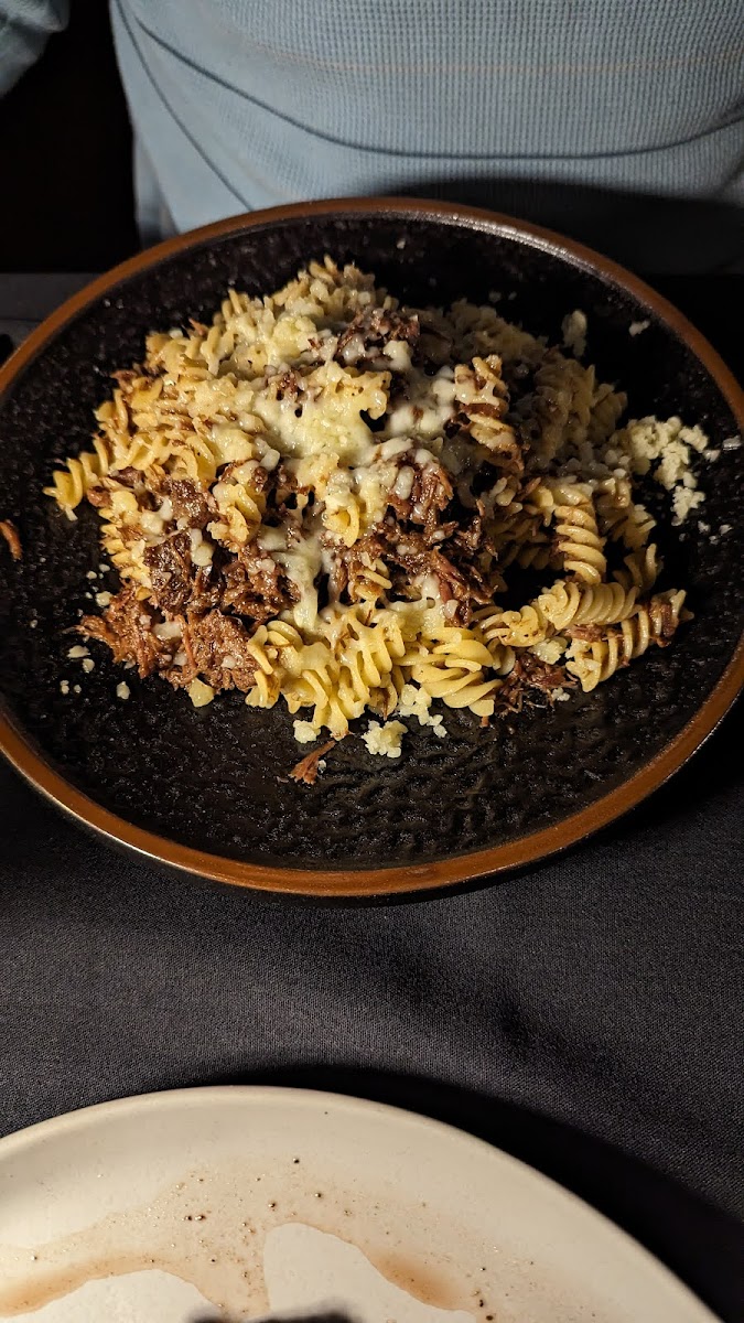 Waygu Beef Cheek Pasta (modified with GF fusilli)