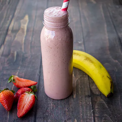 Strawberry-Banana Smoothie (No Added Sugar-Only Honey)(300ML)