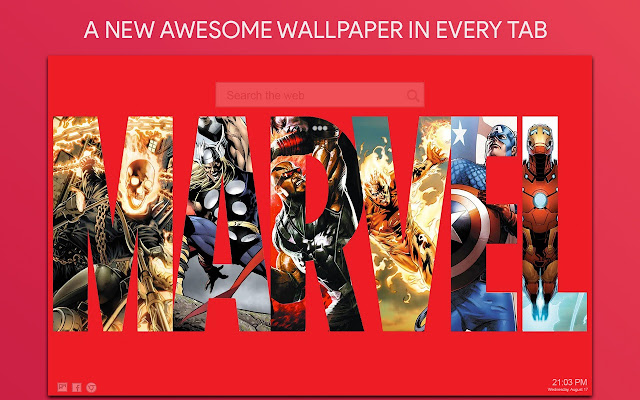 Marvel Wallpaper HD Custom New Tab
