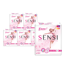 Combo 6 BVS Diana SENSI Siêu Mỏng Cánh 08 - 1908