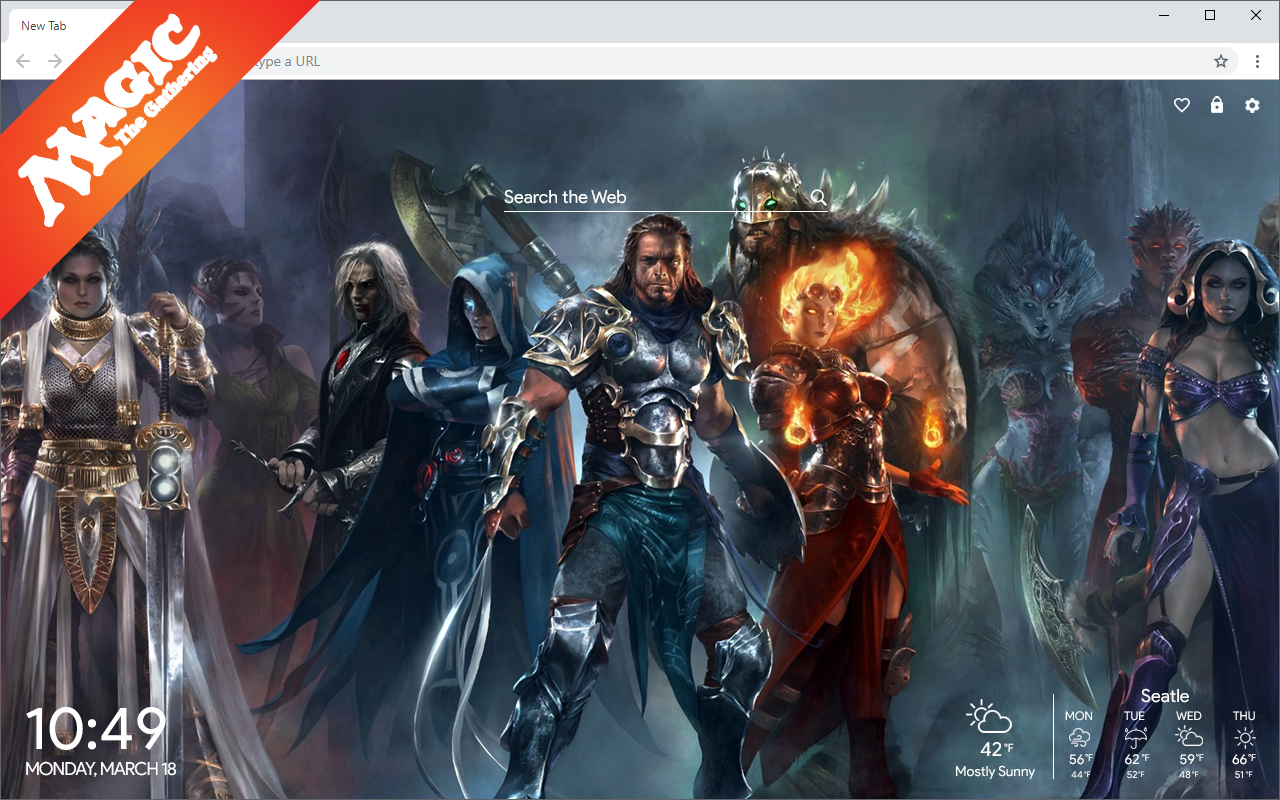 Magic The Gathering New Tab Preview image 2