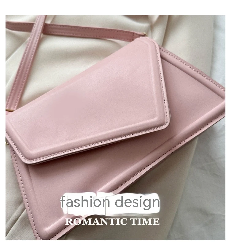 Dames Schoudertas Effen Kleur Getextureerd Eenvoudige Mode, Messenger Bag, Ideaal voor Dagelijks Gebruik, Lichtgewicht en Stijlvol