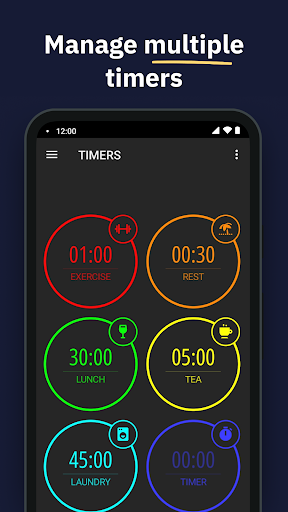 Screenshot MultiTimer: Multiple timers