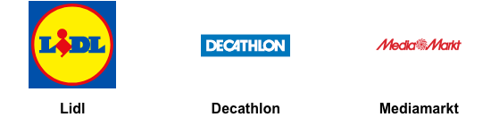 Lidl, Decathlon, Mediamarkt