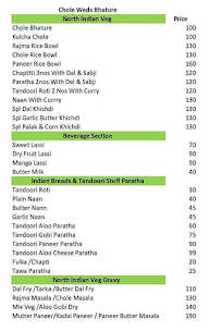 Delhi Chole Bhatoore menu 1