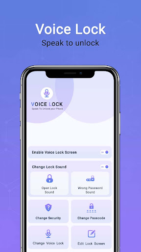 Screenshot Voice Lock Screen - PIN Lock