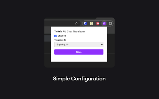 Twitch RU Chat Translator screenshot 2