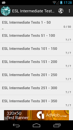 ESL Intermediate Testing