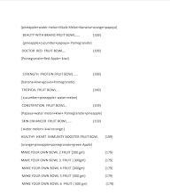 No Sugar Juices and Happy Snacks menu 6