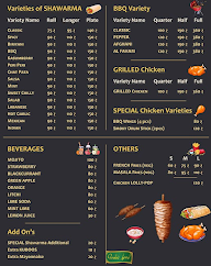 Zwarma menu 4