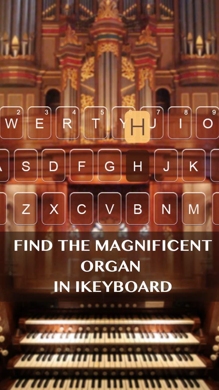 Organ Sound for iKeyboard Screen 1