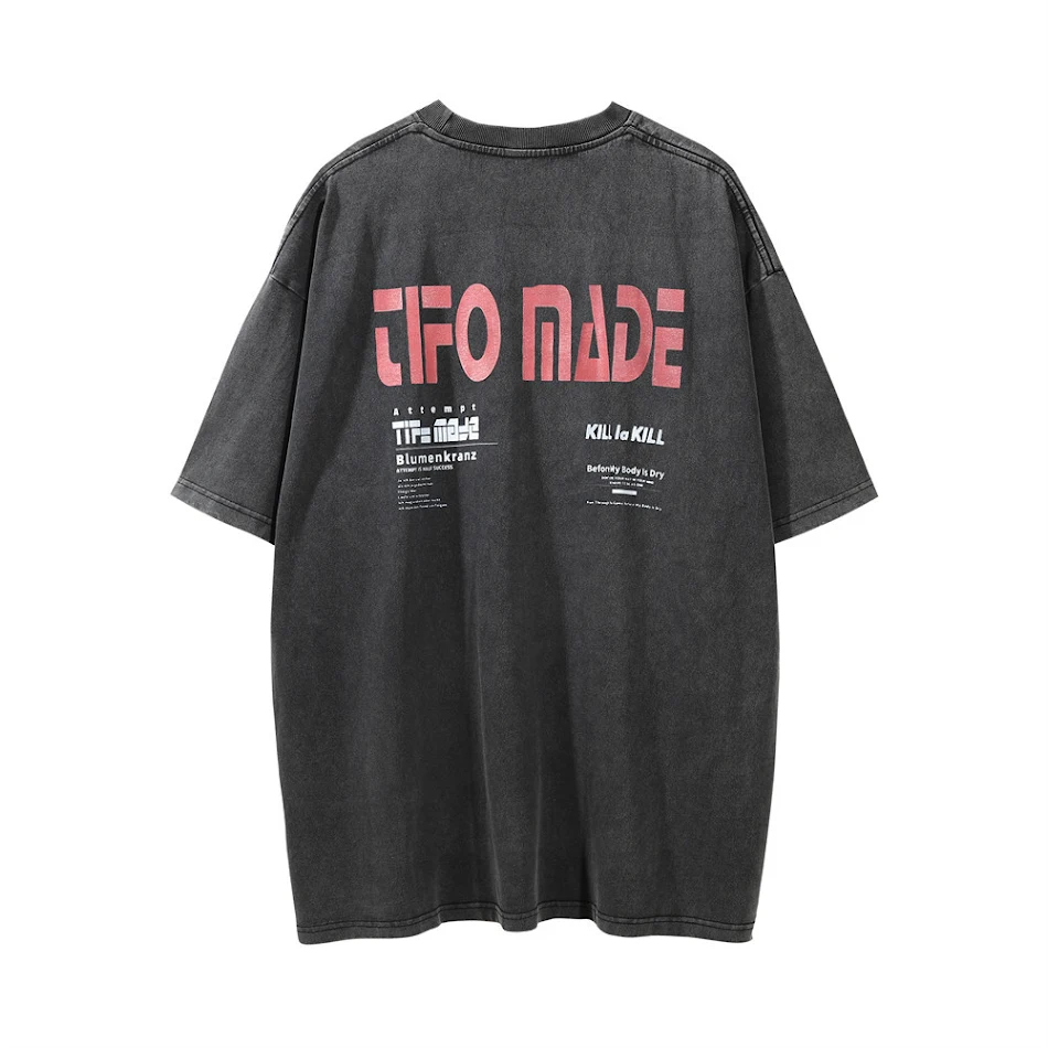 Heren losse casual T-shirt top voor dagelijks gebruik. Comfortabel en relaxed. Geniet van bewegingsvrijheid en een moderne, informele uitstraling.