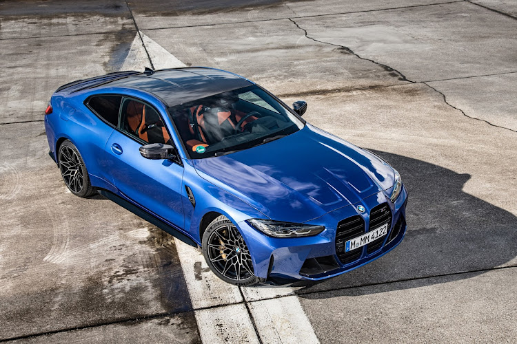 The 4 Series range gets BMW OS 8 and an optional Aluminium Rhombicle anthracite for the interior. BMW M4 ranges will feature an exclusive graphic on the bonnet and boot. Picture: SUPPLIED