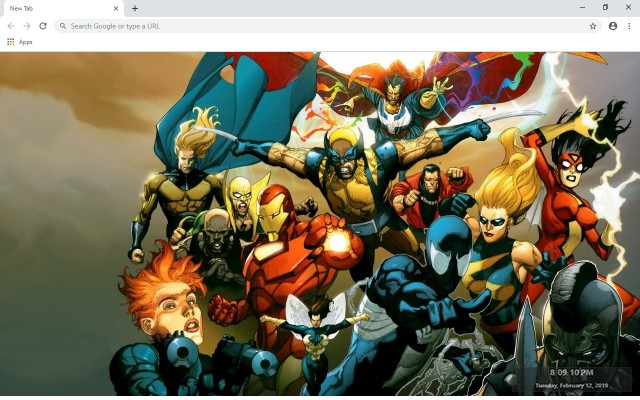 Marvel Comics Full HD Custom New Tab