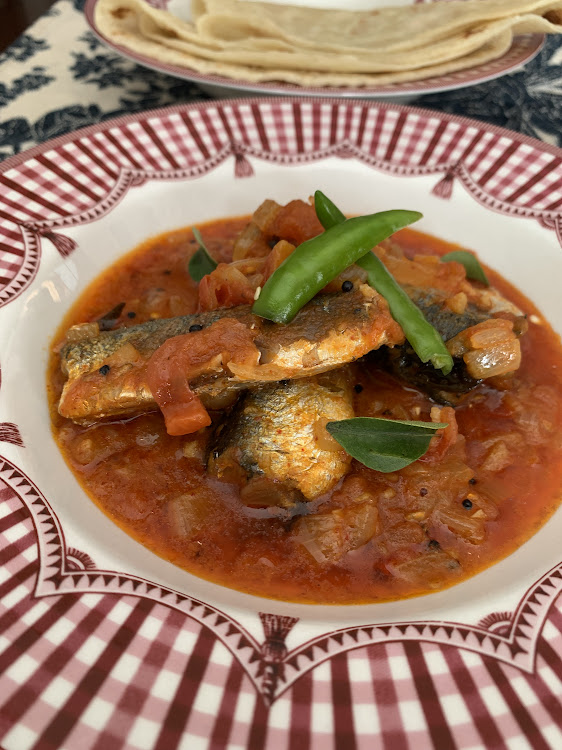 Portuguese Sardines in a spicy tomato sauce.