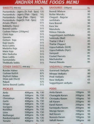 Amaravathi Andhra Home Foods menu 1