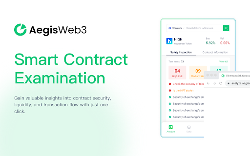 AegisWeb3 Smart Contract Examination transaction 