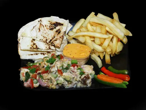Mexican Shawarma On Plate
