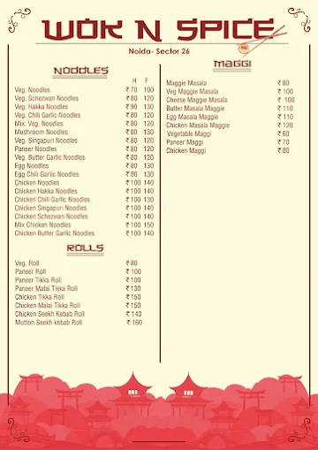 Wok N Spice 65 menu 