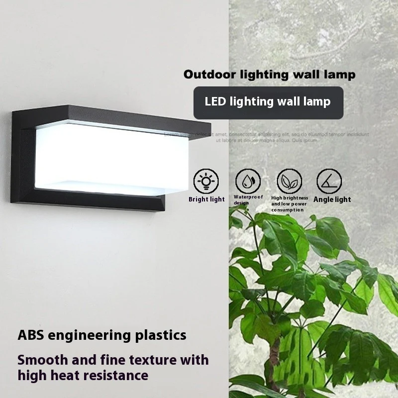 Title 2, Outdoor Wall Lamp Simple Modern Waterproof. Ill...