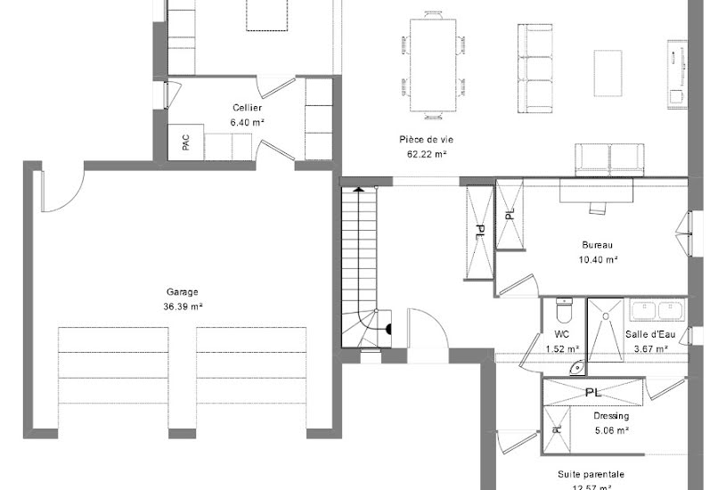  Vente Terrain + Maison - Terrain : 1 013m² - Maison : 140m² à Fondettes (37230) 