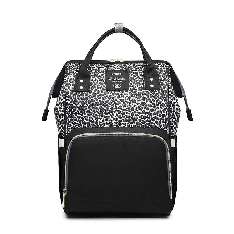 LEQUEEN Sac à Langer Multifonctionnel pour Maman Grande Capacité Imperméable Poches Bébé et Accessoires
