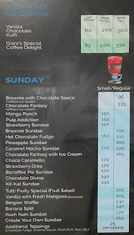 Giani's menu 2