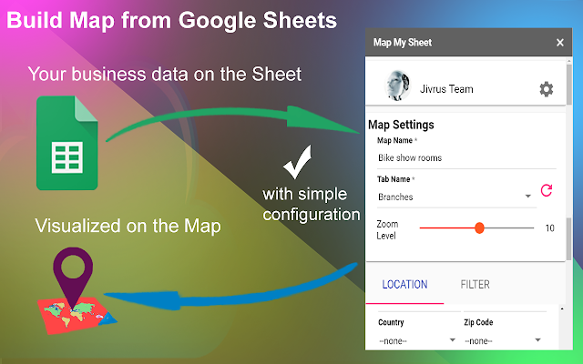 Screenshot of Map My Sheet