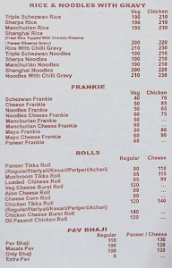 Dil Mange Roll menu 1