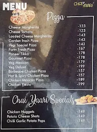 Chai Yaari menu 3