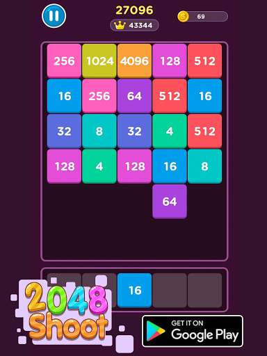 2048 Shoot & Merge Block