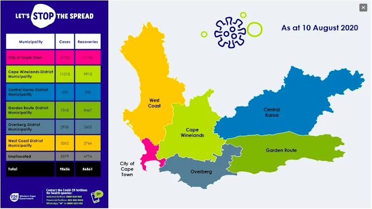 Western Cape's update on the coronavirus.