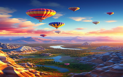 Hot air balloon wallpape screenshot 1