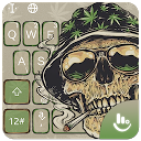 Télécharger Smoking Warrior Skull Weed Keyboard Theme Installaller Dernier APK téléchargeur