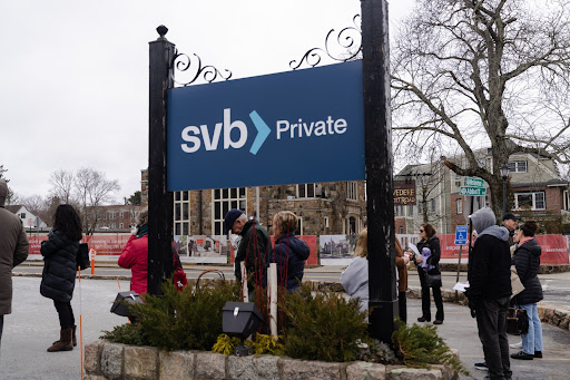 Signage outside Silicon Valley Bank headquarters in Santa Clara, California, US, on March 9 2023. Picture: BLOOMBERG/DAVID PAUL MORRIS.