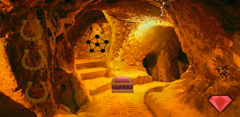 Big Golden Cave Land Escape