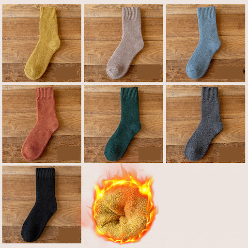 Title 13, Plus Velvet Thick Warm Towel Long Tube Cotton S...