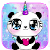 Thème de clavier Galaxy Unicorn Panda Emoji icon