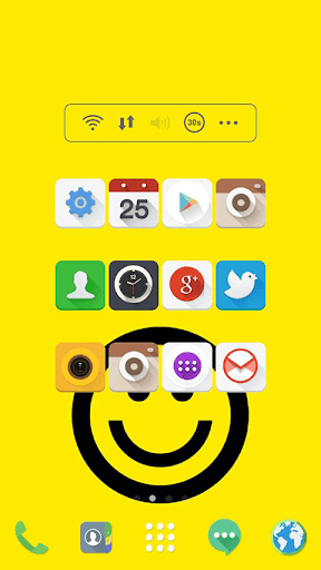 Flat smile dodol theme