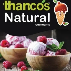 Thanco's Natural Ice Cream menu 