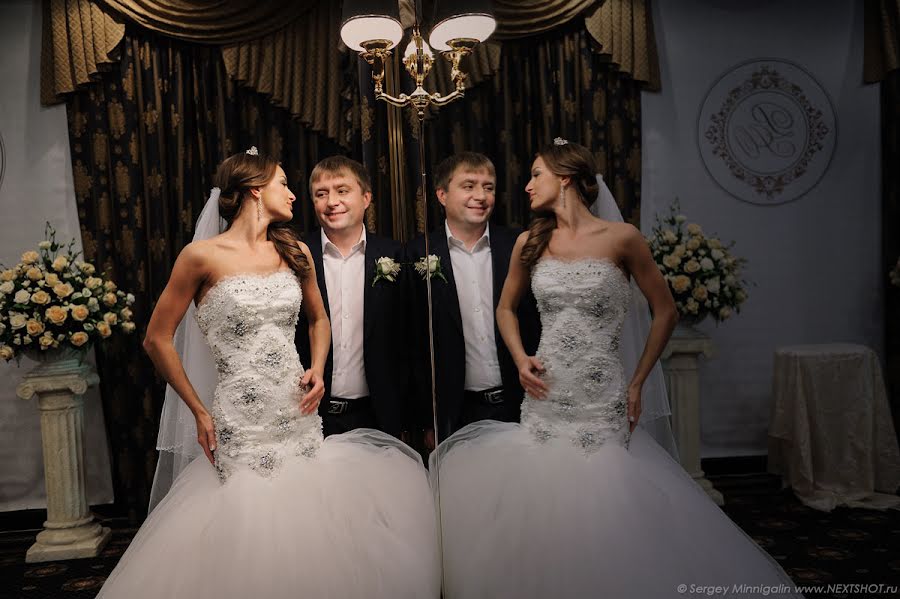 Hochzeitsfotograf Sergey Minnigalin (nextshot). Foto vom 25. Dezember 2012