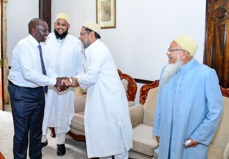 President William Ruto held talks with the Dawood Bohra Community representatives at the State House, Nairobi, on November 3,2022.