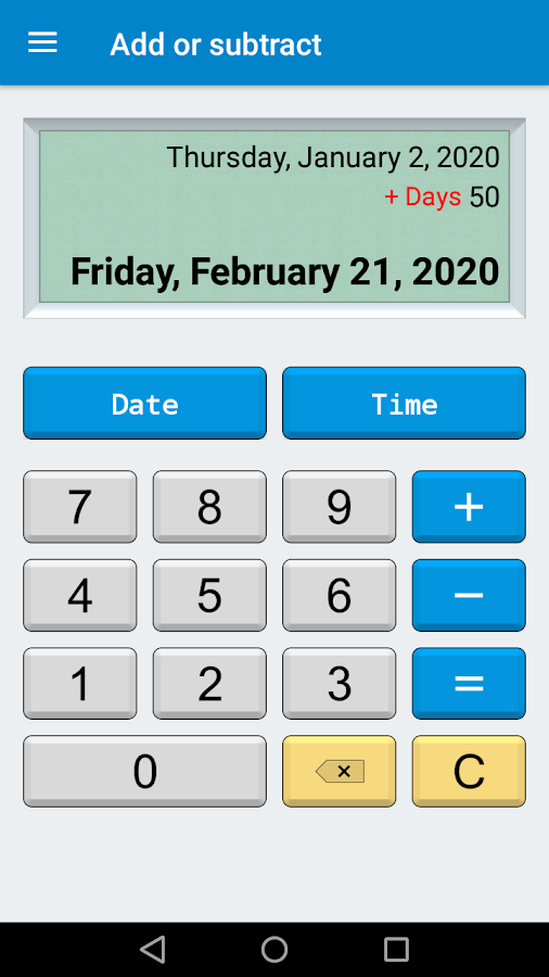 Calculator Date & time (Free) Android Apps on Google Play