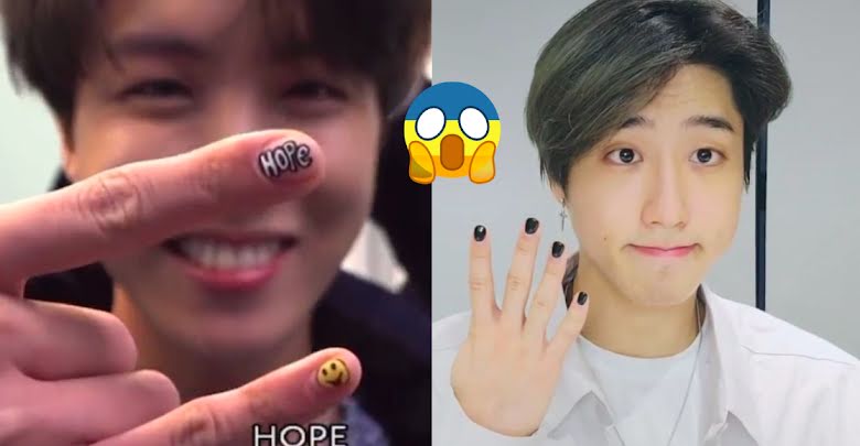 5 Male K-Pop Idols Who Went Viral For Their Stunning Nail Art - Koreaboo