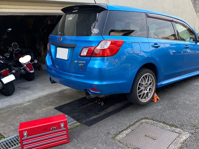 スバル エクシーガ ya5 直管 中間ストレート ワンオフ ストレート www