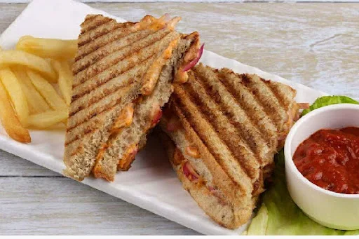 Onion, Capsicum, Cheese Sandwich